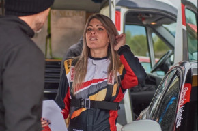 La copilot Lorena Romero participa al Rally Catalunya